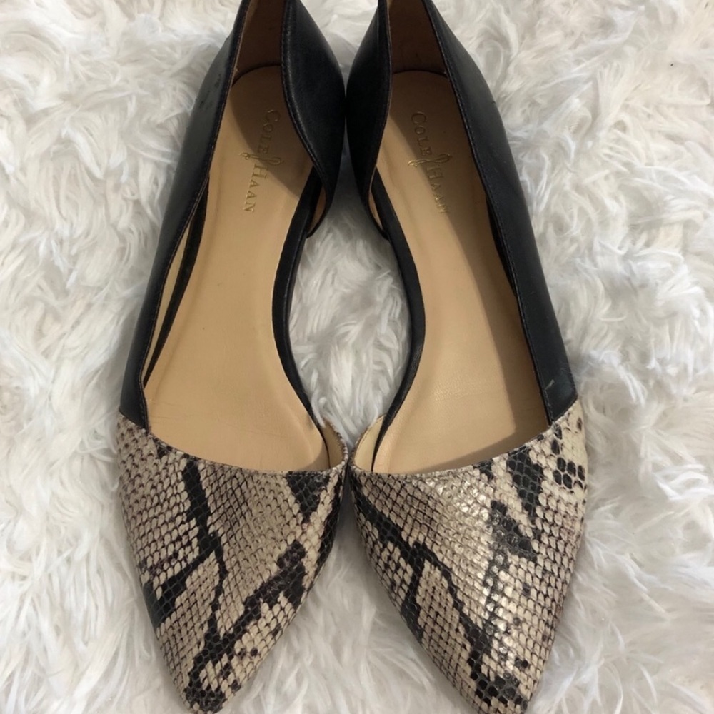 Cole Haan Snakeskin Flats